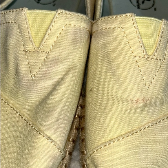 TOMS Light Yellow Espadrille Shoes - Picture 10 of 13